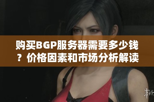 购买BGP服务器需要多少钱？价格因素和市场分析解读